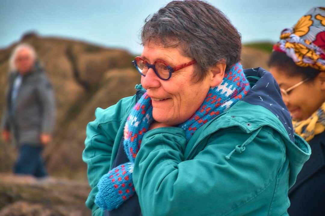 senior woman hiking